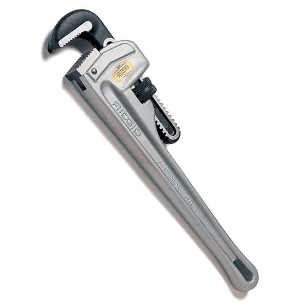 Ridgid R47057 12-Inch Aluminum Straight Pipe Wrench – Professional Lightweight Tool, Made In USA
